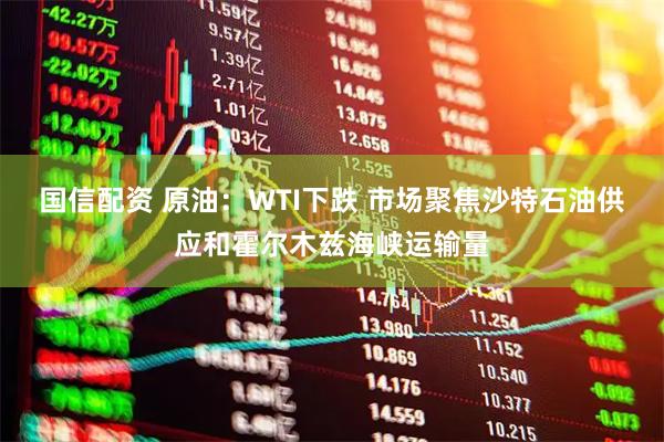 国信配资 原油:WTI下跌 市场聚焦沙特石油供应和霍尔木兹海峡运输量